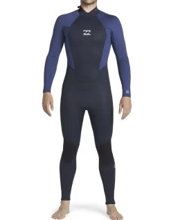 BILLABONG INTRUDER 3/2 MM BACK ZIP NAVY
