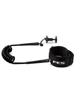 FCS BODYBOARD ESSENTIAL LEASH WRIST LEASH BLACK