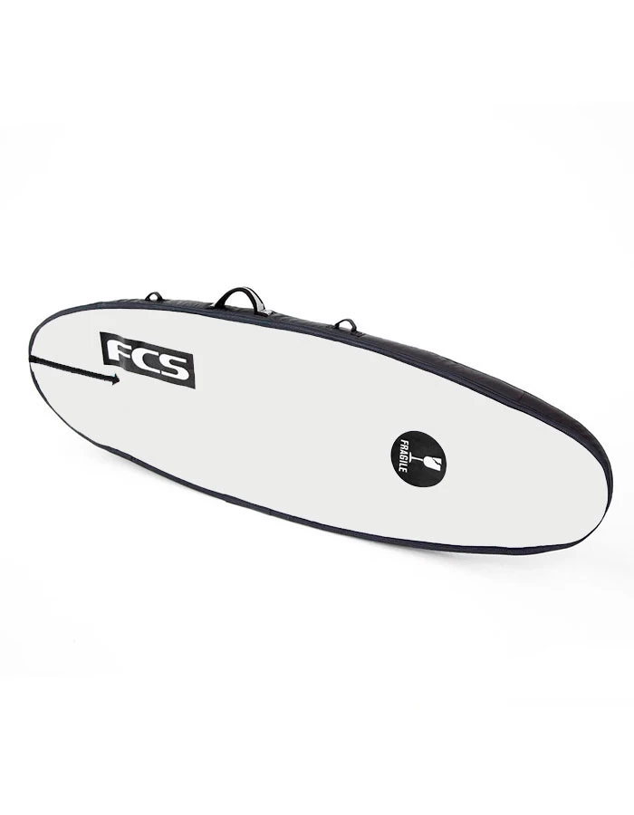FCS TRAVEL 2 FUNBOARD 7'0'' SURFBOARD COVER BLACK/GREY - Image 2