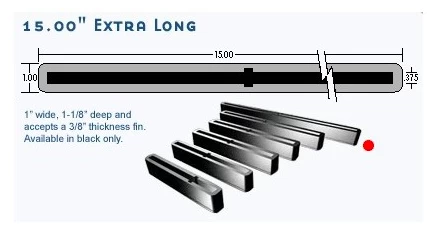 FINS UNLIMITED 15'' LONGBOARD FIN BOX - Image 2