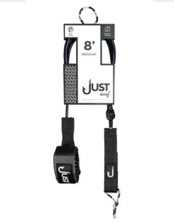 JUST LEASH REGULAR 8' BLACK REGULAR
