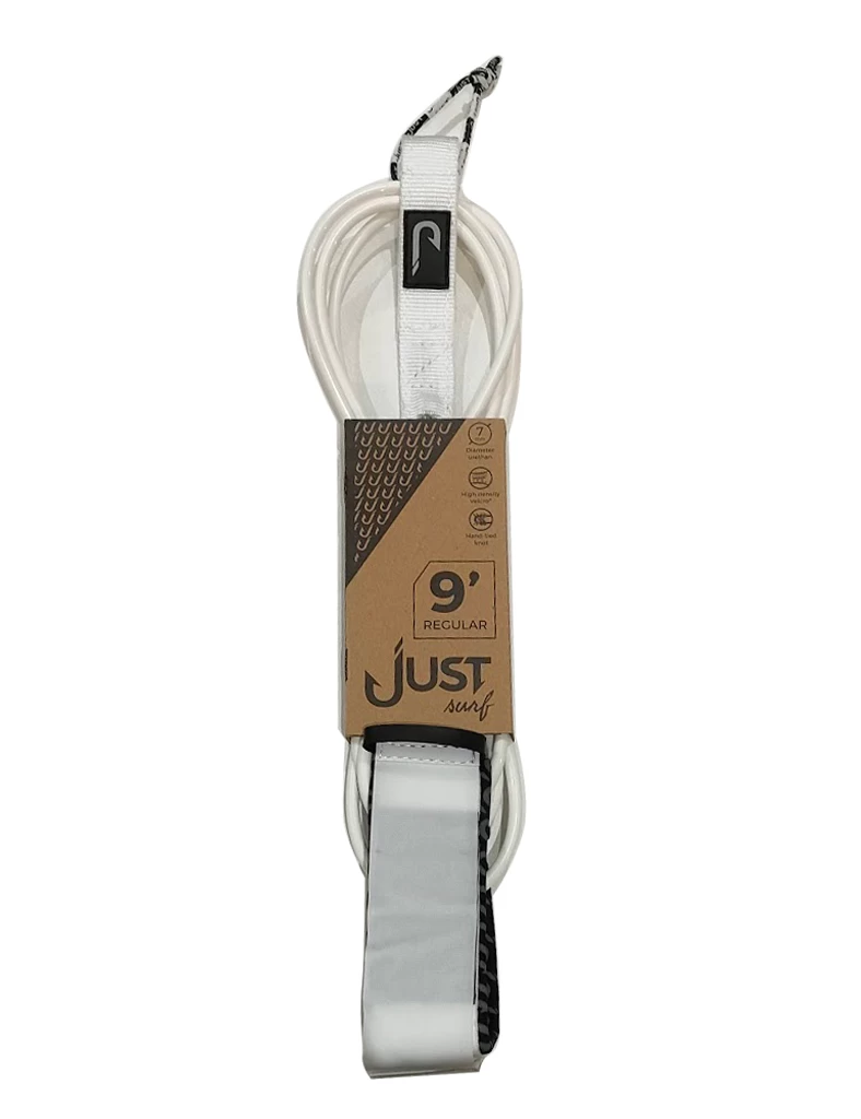 JUST LEASH REGULAR 9' KNEE WHITE