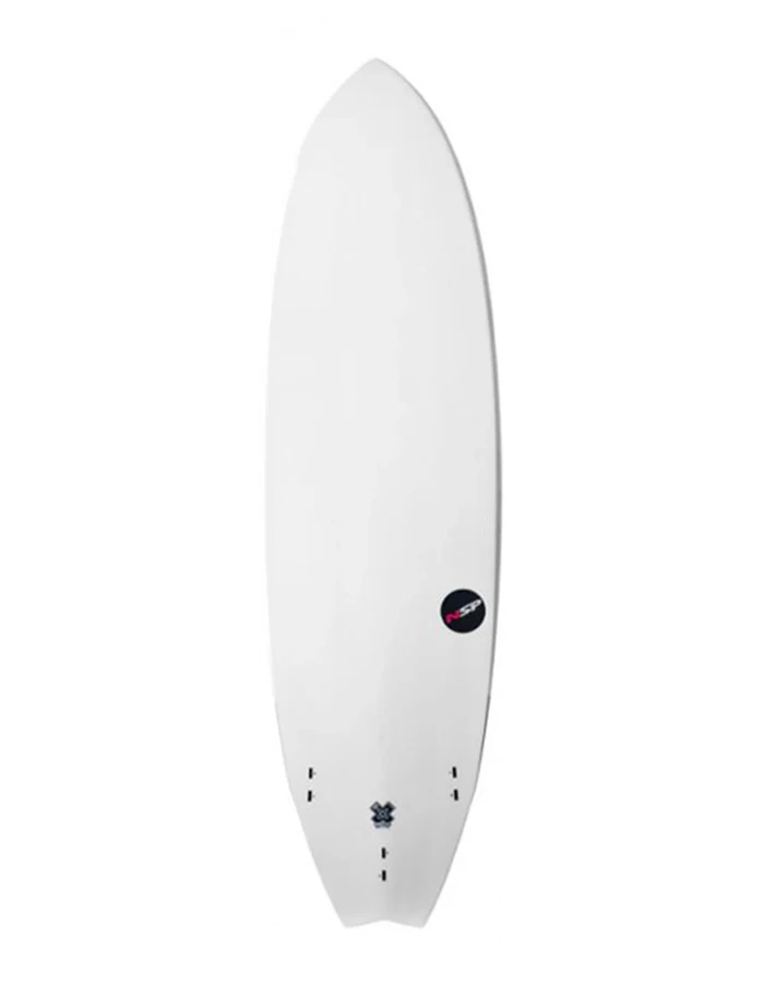 NSP 6'0" SURFBOARD PROTECH FISH WHITE - Image 3