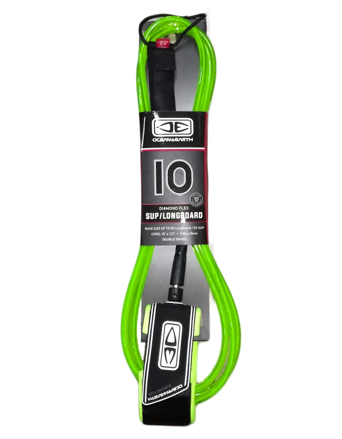 OCEAN & HEART REGULAR SUP / LONGBOARD 9'0"BLACK LEASH - Image 2