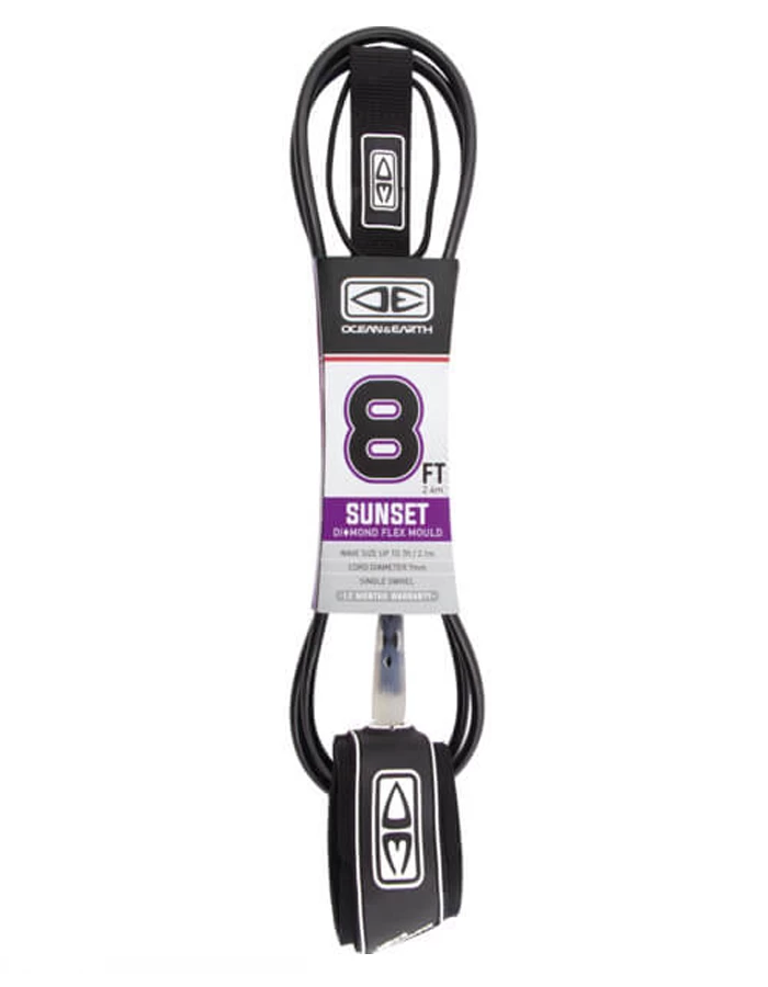OCEAN & HEART SUNSET 8'0" MOULDED LEASH - Image 2