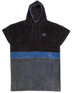 OCEAN & EARTH STRIKE HOODED PONCHO ADULT BLUE