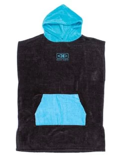 OCEAN & EARTH YOUTH HOODED PONCHO BLACK