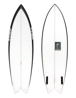 PUKAS 5'10" CHRIS CHRISTENSON PEGASO TWIN FIN BLACK