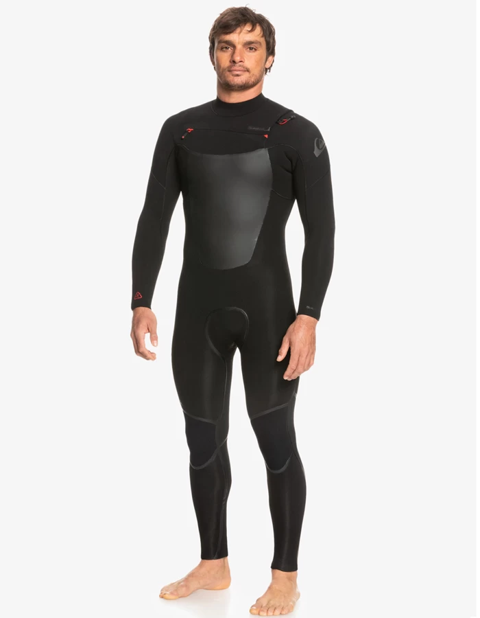 QUIKSILVER 4/3 MARATHON SESSION CHEST ZIP WETSUIT BLACK - Image 5