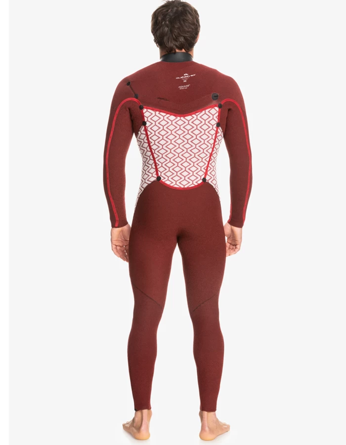 QUIKSILVER 4/3 MARATHON SESSION CHEST ZIP WETSUIT BLACK - Image 4