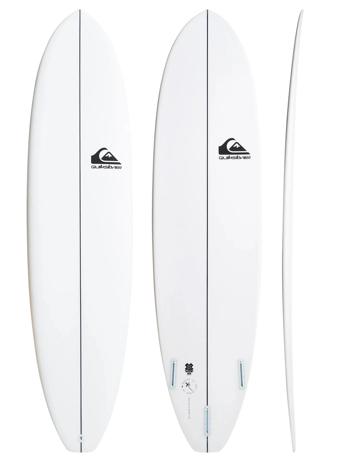 QUIKSILVER 8'0" THE BREAK FUNBOARD WHITE