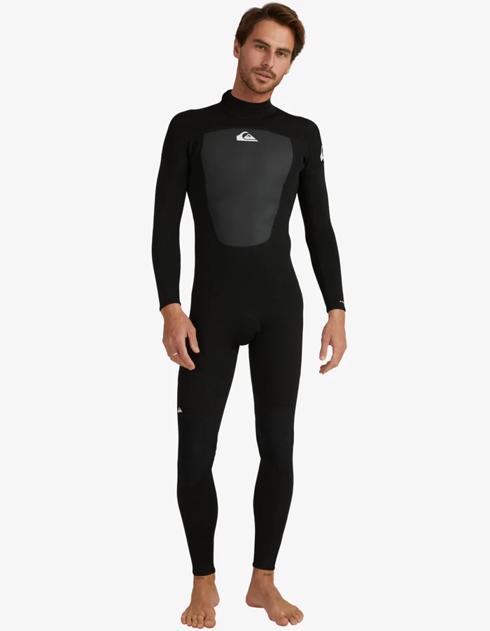 QUIKSILVER PROLOGUE 3/2MM BACK ZIP WETSUIT BLACK - Image 2