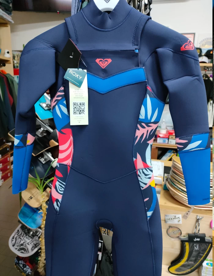 ROXY 4/3 SYNCRO SEIRES FRONT ZIP WETSUIT NAVY NIGHTS - Image 3