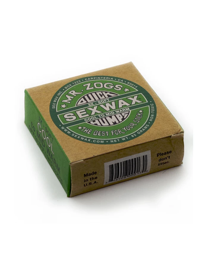SEX WAX QUICK HUMPS 3X SOFT COOL TO MID WARM 58°F-74°F