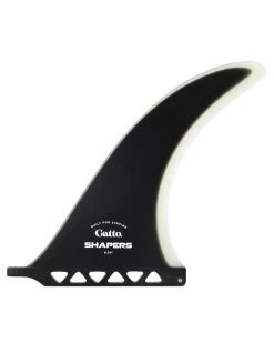 SHAPERS LONGBOARD GATTO BOX FIN 9.75" BLACK CLEAR