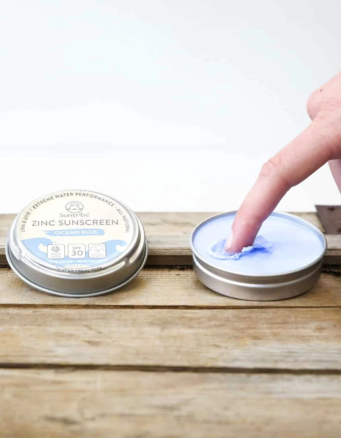SUNTRIBE ALL NATURAL ZINC SUNSCREEN FACE & SPORT SPF30 | BLUE - Image 3