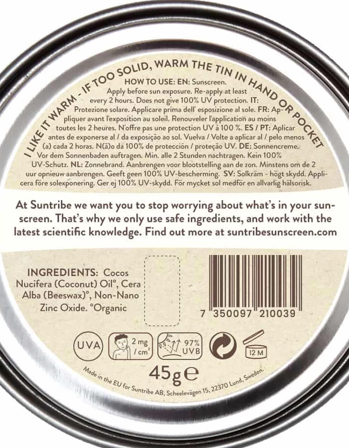 SUNTRIBE ALL NATURAL ZINC SUNSCREEN FACE & SPORT SPF30 | MUD TINT - Image 2