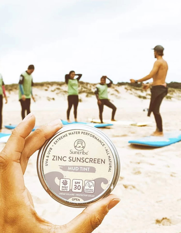 SUNTRIBE ALL NATURAL ZINC SUNSCREEN FACE & SPORT SPF30 | MUD TINT - Image 4